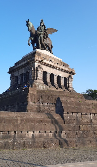Deutches Eck  et la statue équestre de l'Empereur Guillaume I°
