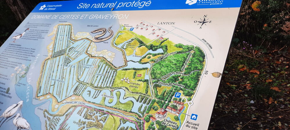 Nous entrons dans le domaine de Certes et Graveron
