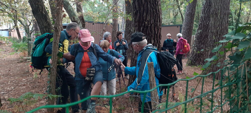 La sortie du camping est sportive !!
