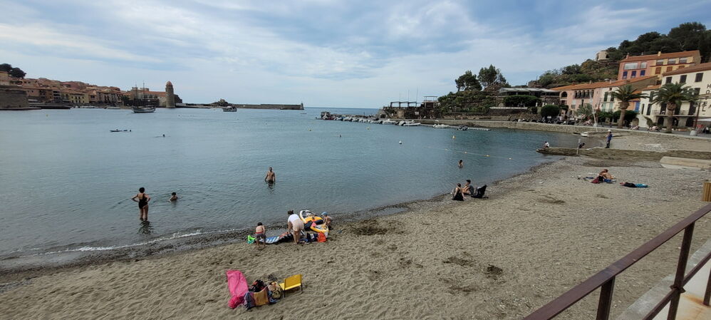 Visite de Collioure: la plage ...
