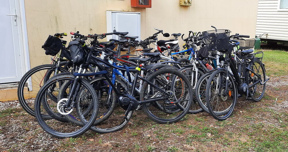Les vélos sont rangés... 
