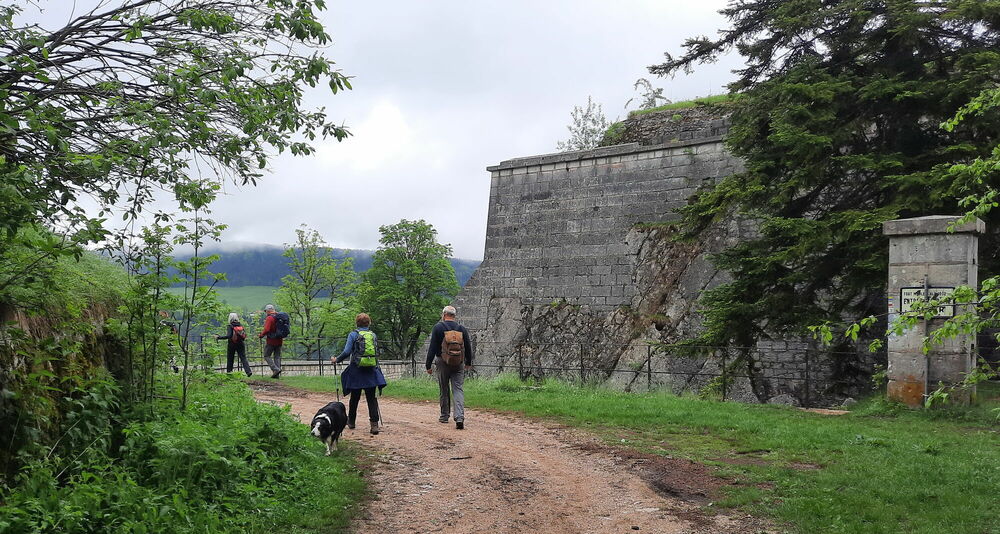 Passage au Fort Mahler (866m)
