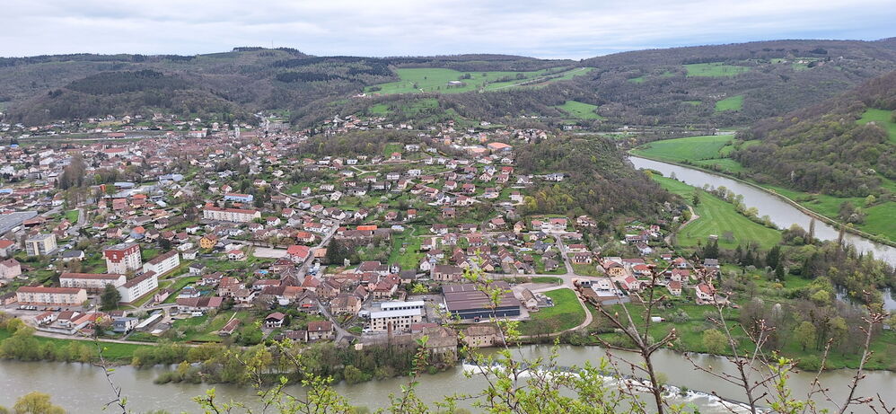 Les efforts récompensés par une vue panoramique sur Baume les Dames
