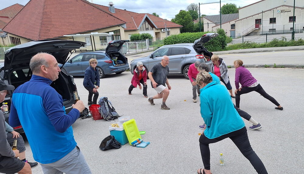 Etirements de fin de rando
